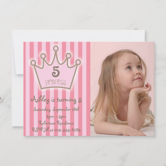 Little Princess Birthday Card (Front)