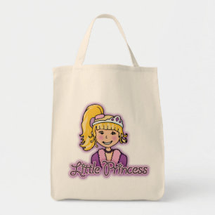 Little Princess blonde hair girl Tote Bag