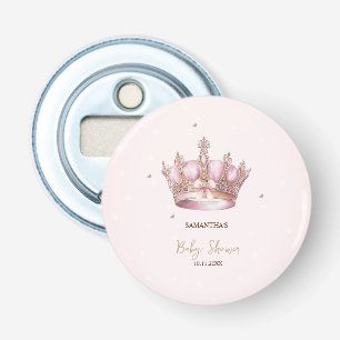 Little Princess Crown Pearls Dots Baby Shower Bottle Opener