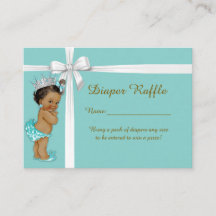 Little Princess Diaper Raffle Tickets mint