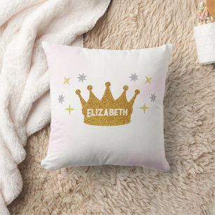 Little Princess Girl Throw Pillow