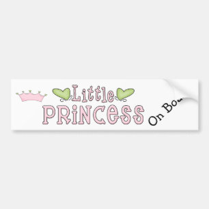 Little Princess on Board Bumper Sticker