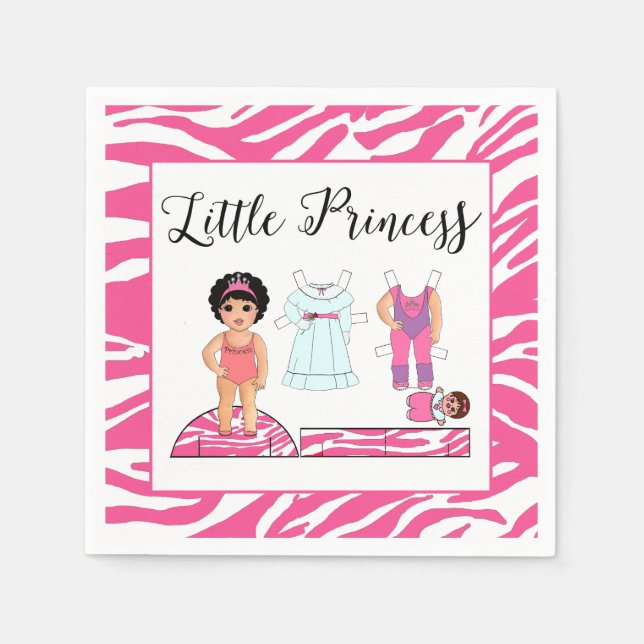 "Little Princess" Party Napkins (Front)