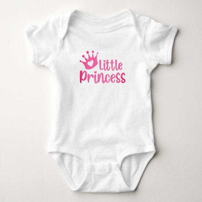 Little Princess. Personalize Baby Bodysuit  (Front)