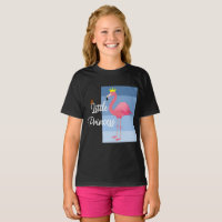 Little Princess Pink Flamingo Design - Girls' Basi