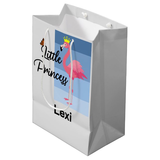 Little Princess Rose Flamant rose Design - Sac cad (Devant Angle)