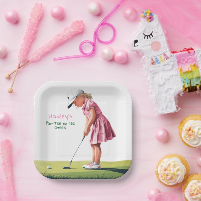 Little Pro In Pink: Birthday on the Green Paper Plate (Party)