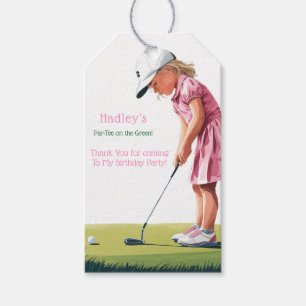 Little Pro In Pink: Birthday on the Green Thanks Gift Tags