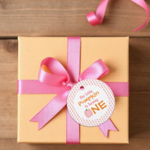 Little Pumpkin 1st Birthday Favour Tags