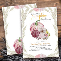 Little Pumpkin and Pampas Grass Girls Birthday