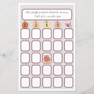 Little Pumpkin Baby Bingo