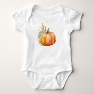 Little pumpkin baby bodysuit is cute