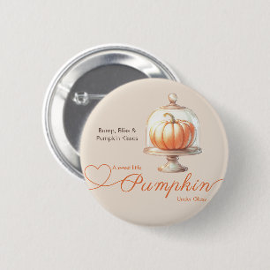 Little Pumpkin Baby Shower – Autumn Chic 2 Inch Round Button