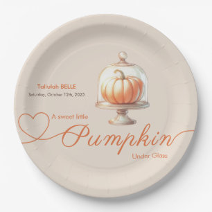 Little Pumpkin Baby Shower – Autumn Chic Paper Plate