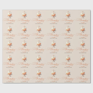 Little Pumpkin Baby Shower – Autumn Chic Wrapping Paper