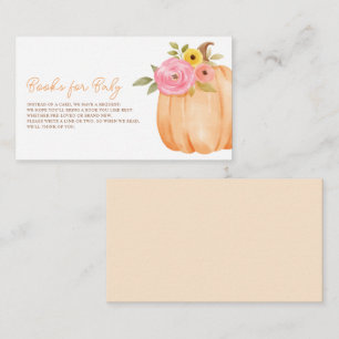 Little Pumpkin Baby Shower Enclosure Card