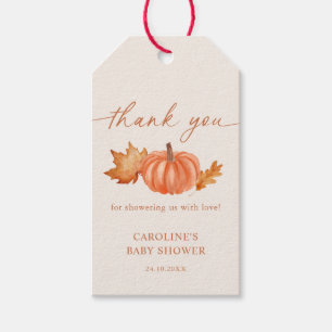 Little Pumpkin Baby Shower Fall Thank You  Gift Tags