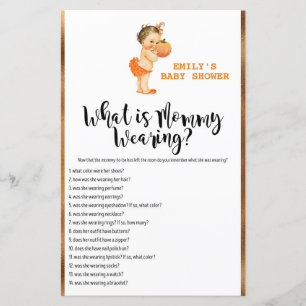 Little Pumpkin Baby Shower Game PRINTED