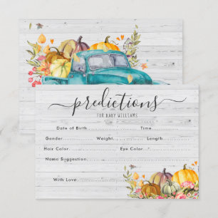 Little Pumpkin Baby Shower Guessing Game Invitation