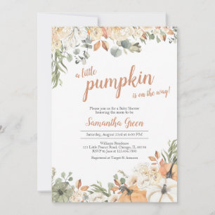 Little Pumpkin Baby Shower Invitation