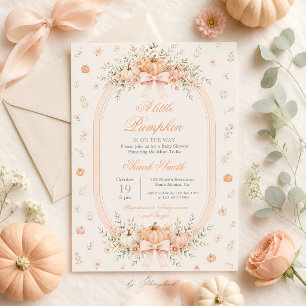 Little Pumpkin Baby Shower Invitation