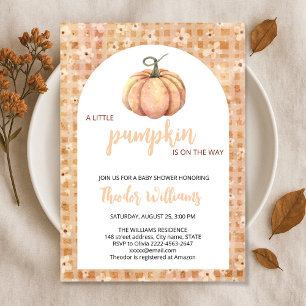 Little Pumpkin Baby Shower Invitation Fall theme