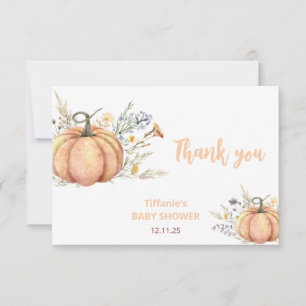 Little Pumpkin Baby Shower Invitation Fall theme