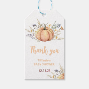 Little Pumpkin Baby Shower Invitation   Fall theme Gift Tags
