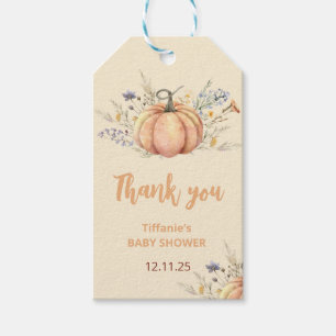 Little Pumpkin Baby Shower Invitation Fall theme Gift Tags