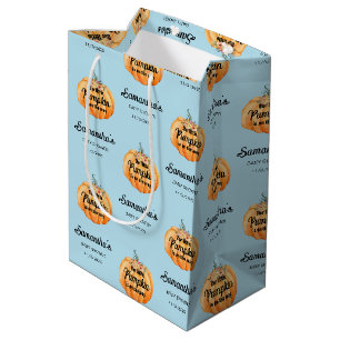 Little Pumpkin Baby Shower Medium Gift Bag
