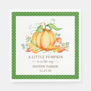 Little Pumpkin Baby Shower Napkins