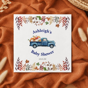 Little Pumpkin Baby Shower Personalized Napkins