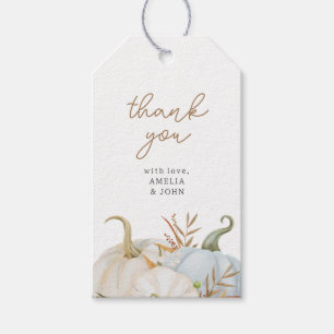 Little Pumpkin Baby Shower Thank You Gift Tags