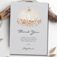 Little Pumpkin Baby Shower Thank You