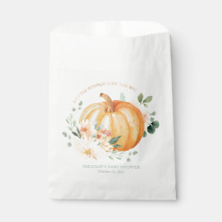 Little Pumpkin Baby Shower Treat Bag Favour