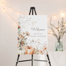 Little Pumpkin Baby Shower Welcome