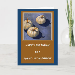 LITTLE PUMPKIN BIRTHDAY CARD