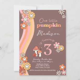 Little Pumpkin Birthday Invitation