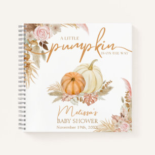 Little Pumpkin Boho Fall Floral Notebook