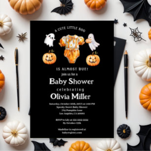 Little Pumpkin Boo – Halloween Baby Shower Invitation
