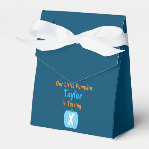 Little Pumpkin Boy Birthday Favor Box