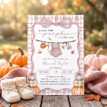 Little Pumpkin Clothesline Fall Girl Baby Shower