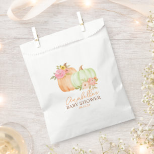 Little Pumpkin Fall Baby Shower Personalized Favour Bag