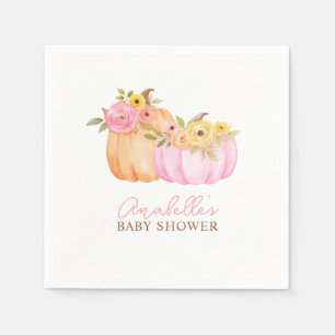 Little Pumpkin Fall Baby Shower Personalized Napkin