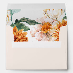 Little Pumpkin Fall floral autumn Baby Shower  Envelope