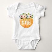 Little Pumpkin First Birthday Baby Bodysuit (Front)