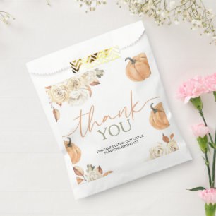 Little Pumpkin First Birthday Favour Bag
