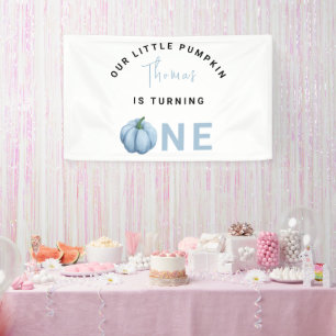 Little Pumpkin first Birthday Party  Banner