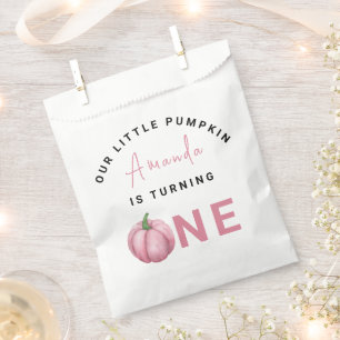Little Pumpkin first Birthday Party Favour Bag