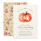 Little Pumpkin First Birthday Party Invitation
